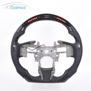 Quality Forged Civic Honda Carbon Fiber Steering Wheel Smooth Leather wholesale
