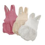 Summer Cotton Muslin Baby Clothes Sleeveless Romper Strap Pants With Pocket