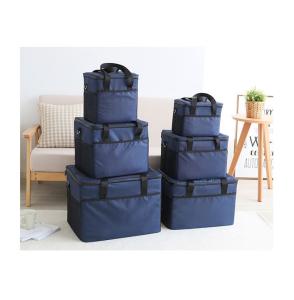 Quality Big Square Camping Thermal Cooler Bag wIth Shoulder Strap Waterproof Oxford Cloth Cooler Lunch Box Bag wholesale