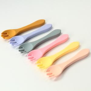 Quality Food Grade Silicone Baby Feeding Spoon Sustainable With Customize Logo wholesale