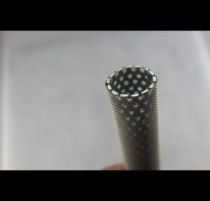 Quality 409 Perforated Stainless Baffle Tubing , Electro Polishing Perforated Metal Tube wholesale
