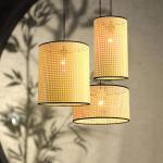 Rattan chandelier restaurant modern minimalist creative living room bedroom