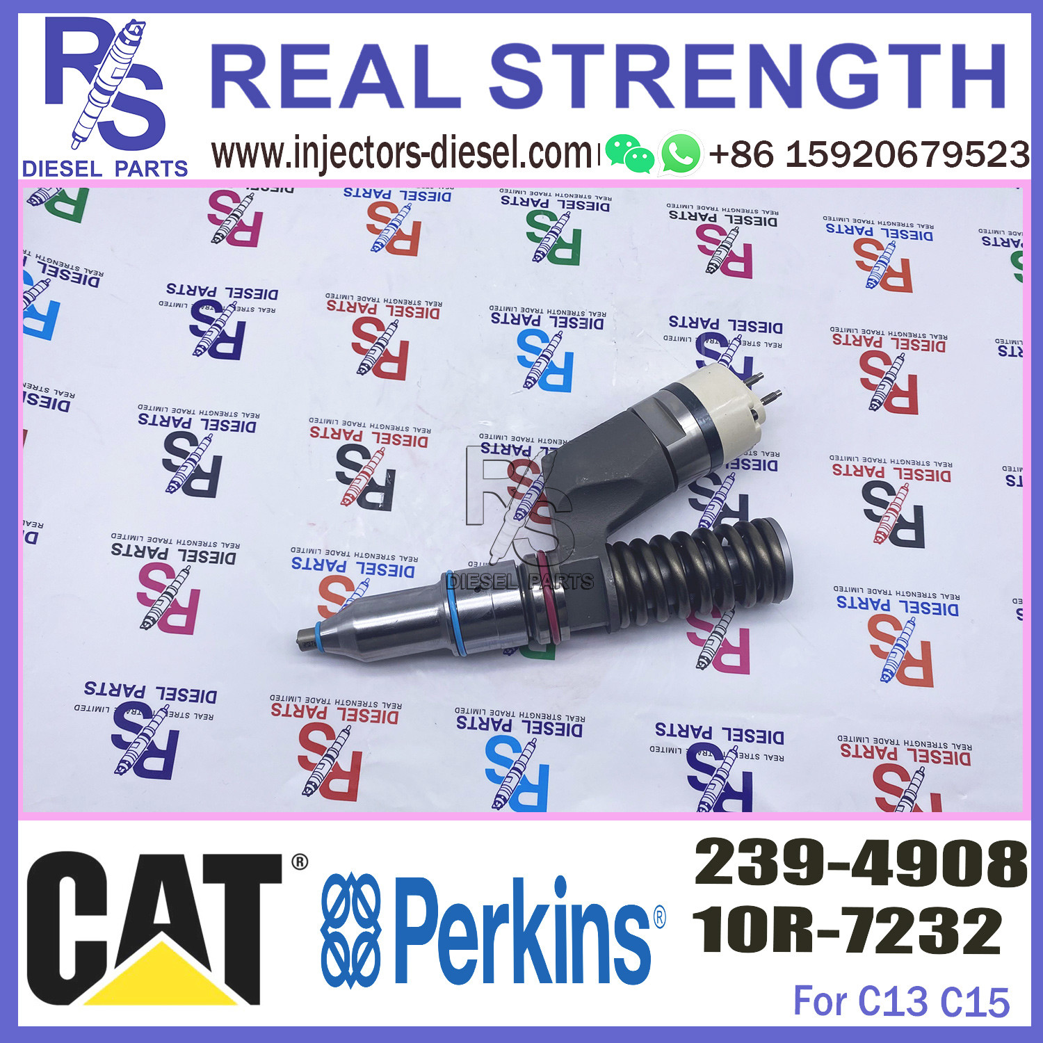 Diesel 3406E Engine Injector 253-0619 10R-7232 239-4908 239-4908 For Caterpillar Common Rail