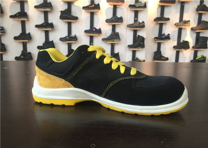 Hospital Worker Mens Suede Leather Shoes , Puncture Resistant Work Shoes