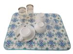 Fast Drying Stripe Cloth Kitchen Utensil Microfiber Dish Mat Quick Dry