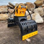 Hydraulic Excavator Sorting Grab 1 Cbm For Recycling Demolition