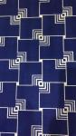 Anti Dustmite Polyester Tricot Fabric , 85g/M2 Navy Blue Polyester Fabric