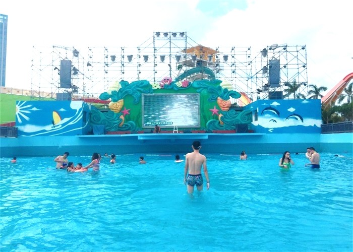 PLC Control Amusement Water Park Wave Pool For Surfing