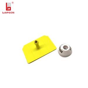 Quality Low Frequency Round RFID Animal Ear Tag 134.2khz 25mm For Pig Reused wholesale