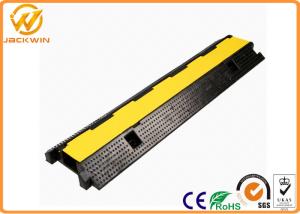 Quality Rubber Cable Protection Yellow Jacket Cord Cover 2 Channels 1000 * 250 * 50 mm wholesale