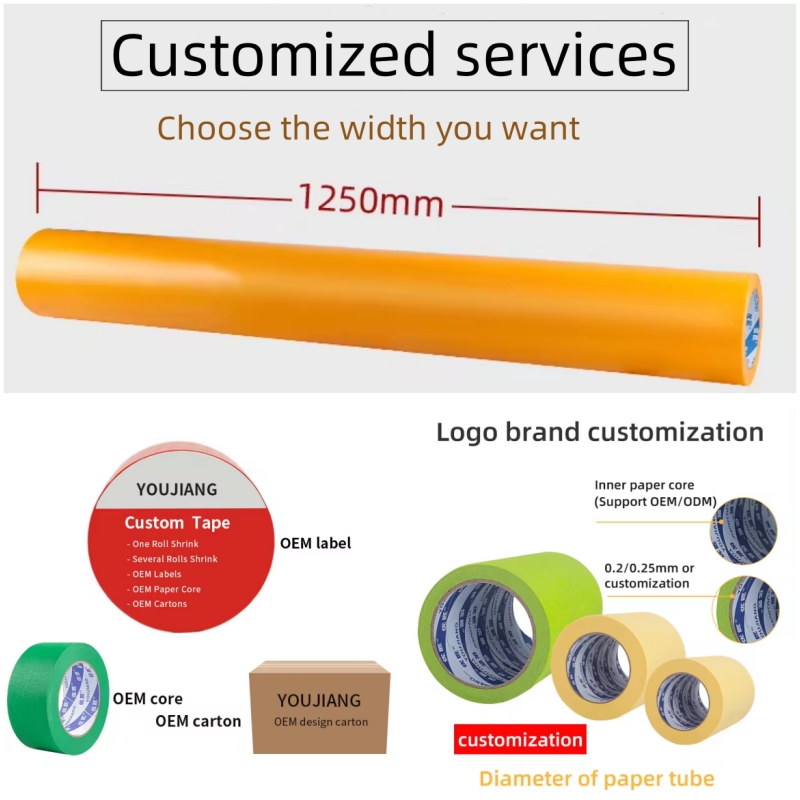 Single Sided Adhesive Reinforced Kraft Paper Tape For Carton Sealing 130-150um