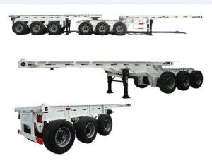 Quality Steel 20FT 40FT Container Long Lifetime Chassis Skeleton Semi Trailer with Container Lock wholesale