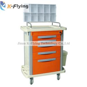 Quality Abs Plastic Movable Anesthesia Hospital Medical Trolley Cart wholesale