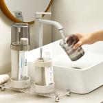 Toothbrush Holder Stand with Cover Cup Height Adjustable Electric Toothbrush