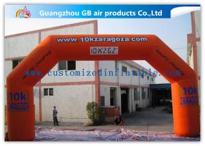 Quality Orange Outdoor Inflatable Arch Hire for Advertisement ROHS / EN71 / EN14960 wholesale