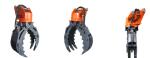 Rock Grapple Cat Excavator Attachments Large Open Dimension High Wear Resistance
