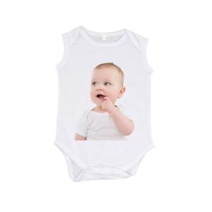 Quality Sleeveless White Newborn Romper Crawl Suit For Sublimation Photos Printing wholesale