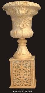 Quality Lightweight Sandstone Planter Pot Hand Carved Customized wholesale