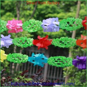 Quality tissue paper garland decoration wholesale