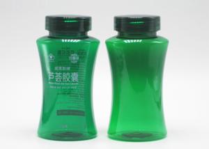 Quality 5oz 150cc Green PET Plastic Healthcare Packaging Bottles With Flip Top Cap wholesale