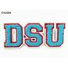 Buy cheap Felt Material Letter Combination Chenille Varsity Letter Patches Red , Blue from wholesalers