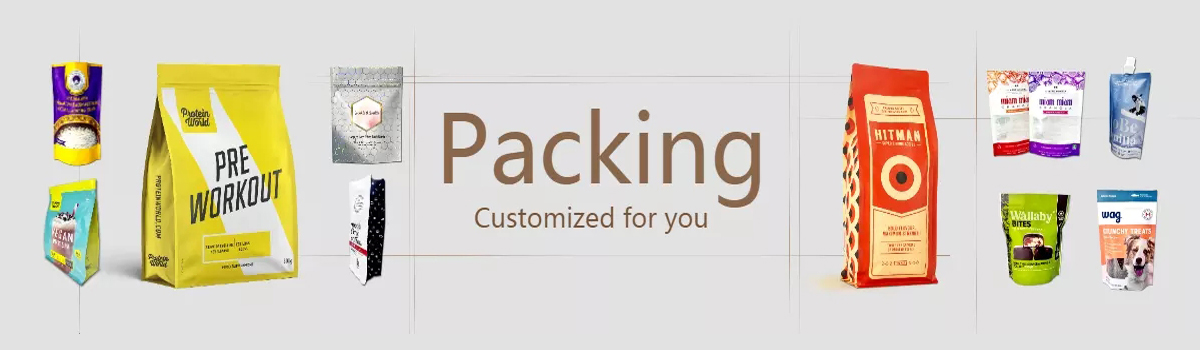 Food Grade Glossy Stand Up Zipper Plastic Bag For Vitamin Packaging Bag