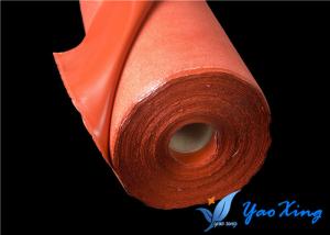 Quality Waterproof Silicone Fiberglass Fabric Anti Corrosive 1.0mm - 3.0mm Thickness wholesale
