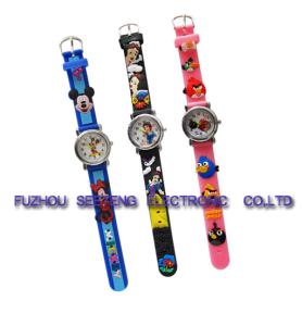 Quality 2017 Wholesale Multicolor Kids Watch Hot Silicone 3D Cartoon Boys &amp; Girls Quartz Children's Watches wholesale