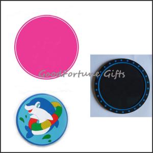 Quality Promotional pvc soft rubber/silicon customed coaster saucers wholesale