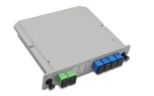 Quality Singlemode Fiber Optic Cable Splitter PLC 2x4 2x8 2x16 Plastic Insert Cassette wholesale