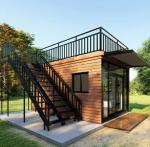 Steel Door Detachable Modular Multistory Prefab House Containers Homes Buildings