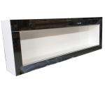 Wall Mounted Jewelry Display Case Jewelry Store Showcases With Golden Mirror