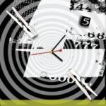 Novelty MDF Decorative Wall Painting Clock B0804