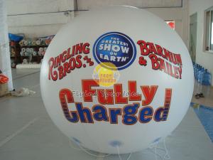 Quality White Reusable durable advertising helium balloons for Entertainment events wholesale
