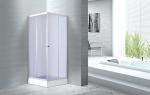 4mm Smoke Glass Convenient Square Bathroom Glass Shower Enclosures Free Standing