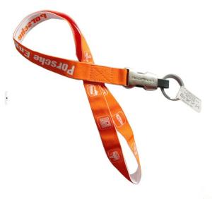 Quality High graded woven neck lanyard with metal detachable buckle, safety woven badge lanyards, wholesale