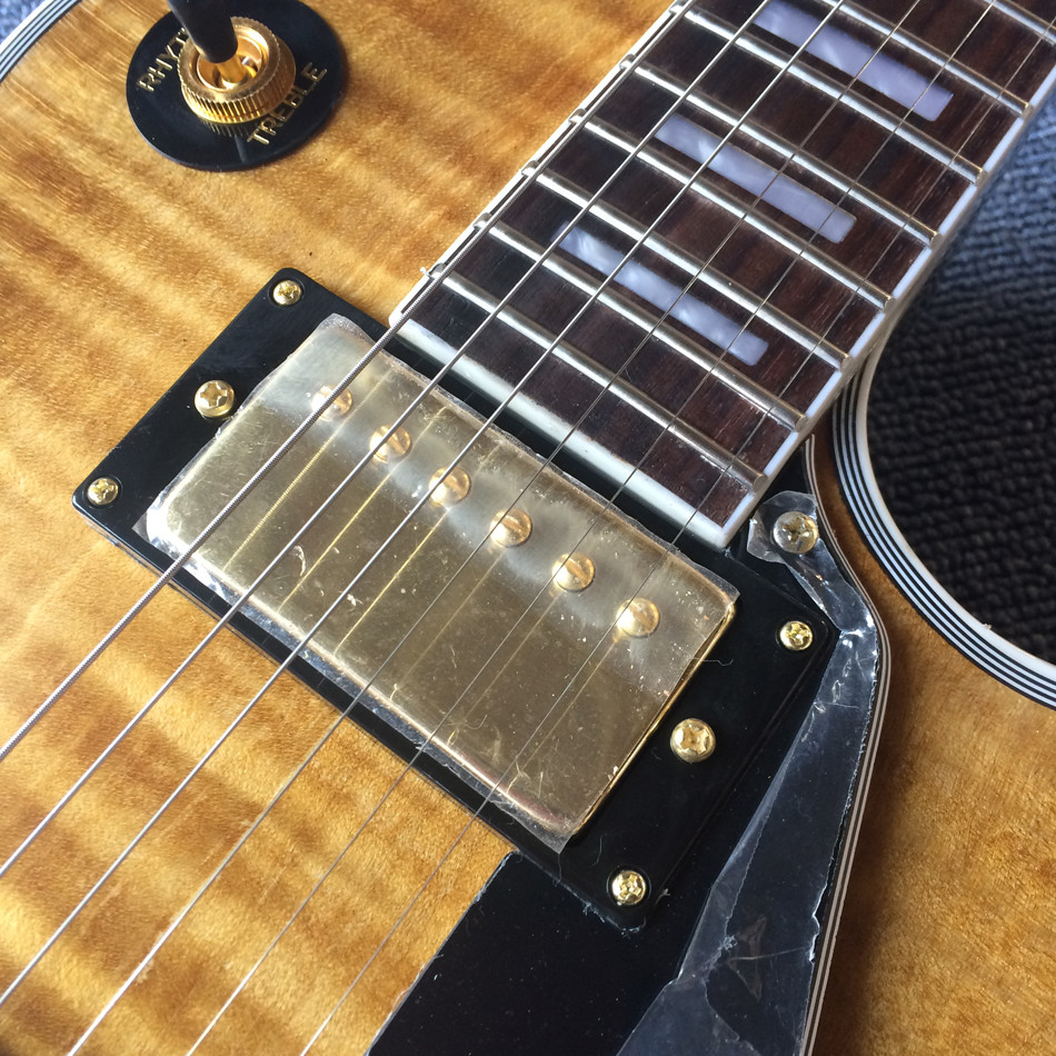 Chibson custom made LP electric guitar,Flame Maple Top,Rosewood fingerboard,Gold hardware