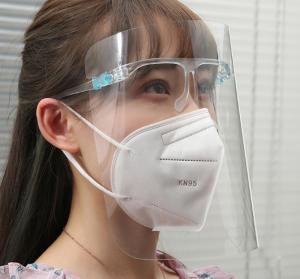 Quality 25*19.5cm Glasses Frame Disposable Face Shield PET Film wholesale