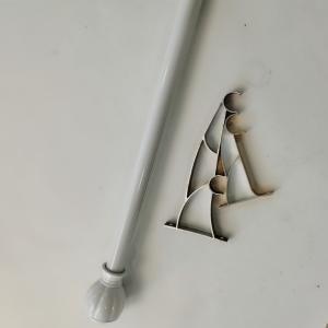 Quality 22 Feet Office Decorative Zinc Alloy Steel Pipe Curtain Rods wholesale