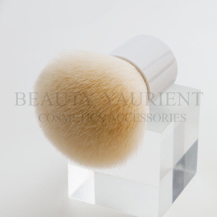 Plastic Handle Private Logo Kabuki Makeup Brush For Loose Powder