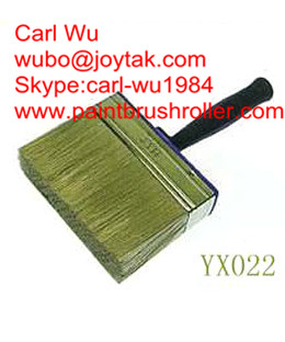 Natural pure bristle Chinese bristle synthetic mix shed fence wall paint brush wood handle plastic handle 5 inch WB-011
