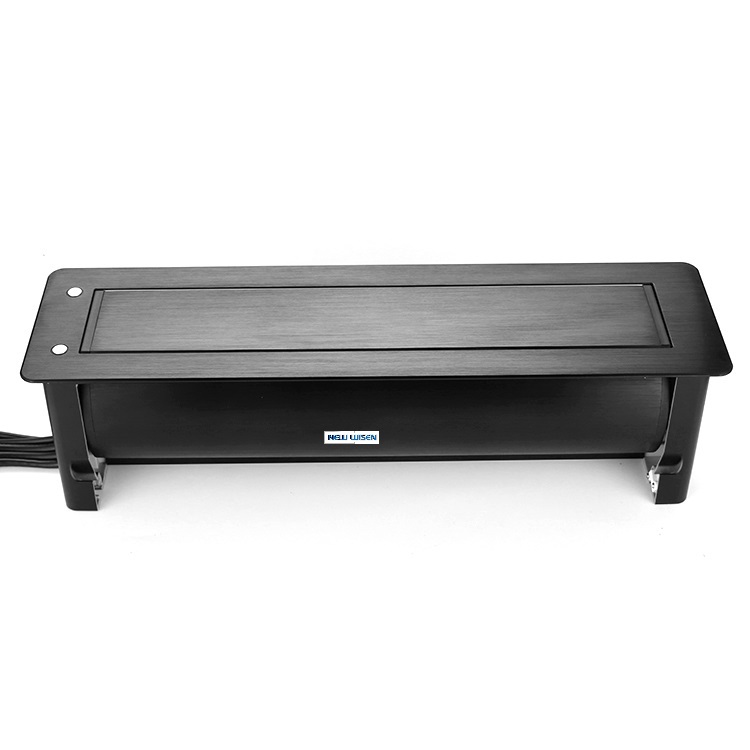 Electric Motorized Desk Flip Socket Meeting Table Power Outlet Plug