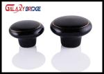 Black Kitchen Cupboard Ceramic Handles And Knobs 32mm Dia Round Porcelain