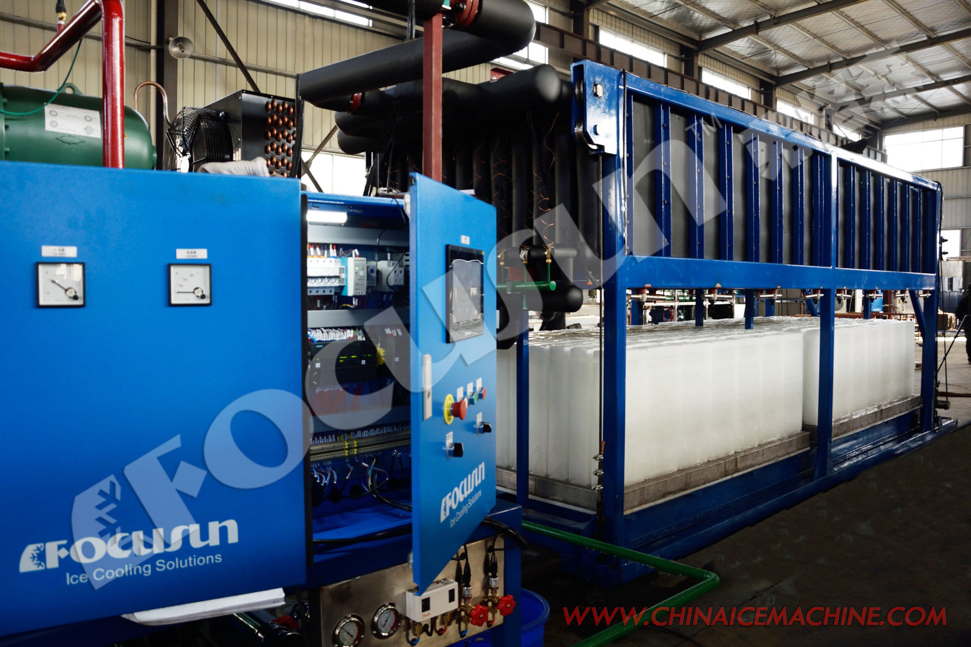 Industrial Block Ice Machines 10 Ton Direct Cooling for Industrial and Efficiency