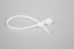 DEMOELE 3*200mm size white and black color mountable head self-locking cable