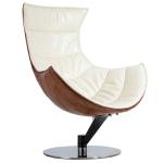 Designer leather chair ottoman furniture rotating lobster chair bentwood lounge