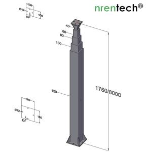 Quality 6m galvanized telescopic mast wholesale