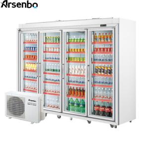 Quality 2700L 50HZ Commercial Beverage Refrigerator Silver Color For Drinks wholesale