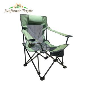 Quality Green Steel Pipe Oxford Fabric Foldable Fishing Chair Light Folding Chair Fishing wholesale