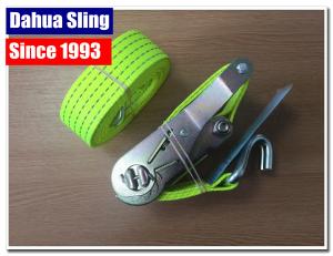 Quality lightweight 50mm Ratchet Tie Down Straps for trailers CE Certified wholesale